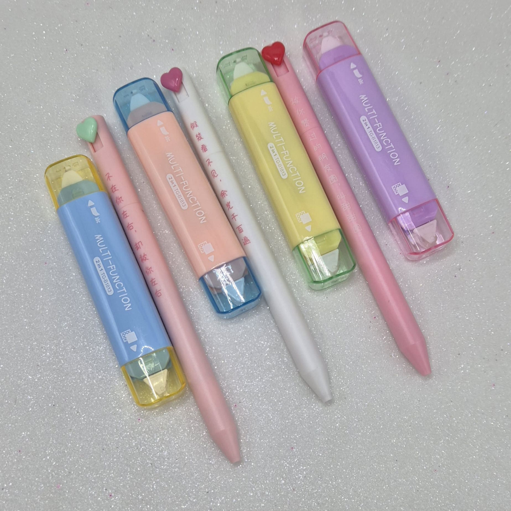 Kit Papelaria Kawaii Fofa – Caneta + Cola em Fita + Corretivo em Fita – Material Escolar Cute Escolar em Oferta na Shopee