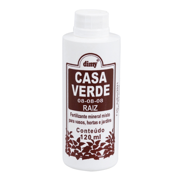 Adubo Líquido Dimy Casa Verde Raiz 120ml – Enraizador para Mudas, Plantas e Transplantes