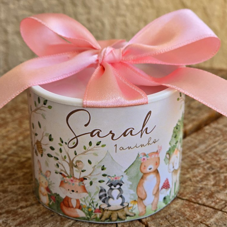 Kit Tubolatas Personalizadas BOSQUE ENCANTADO | Lembrancinha Casamento | Aniversário | Chá de Bebê | 5x6 - Vários temas