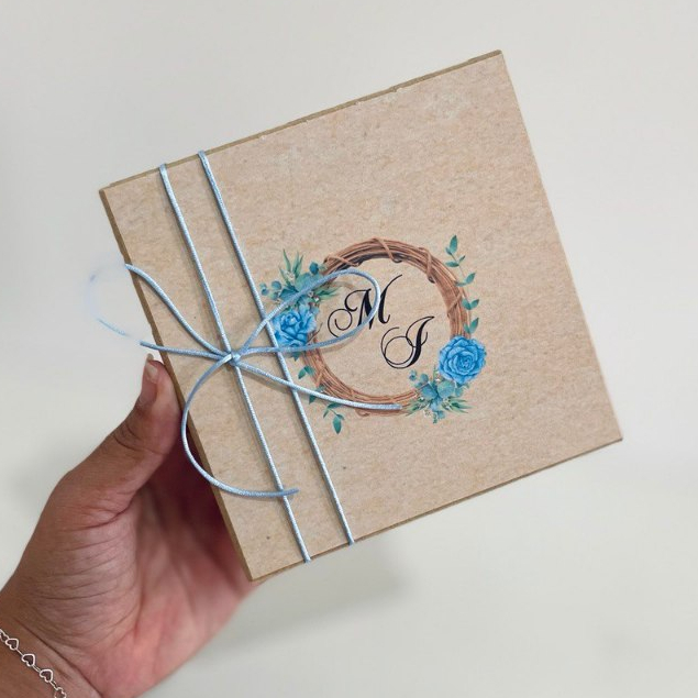2/4/6 Caixas MDF Personalizada - Casamento-Padrinhos-Aniversario - 20X20X8CM em Oferta na Shopee