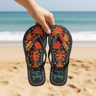 Chinelo Havaianas Feminino Original Farm Preto Super Confortável Envio imediato em Oferta na Shopee