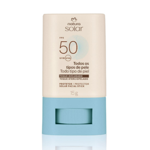 Protetor Solar Facial Stick FPS 50 Natura Solar 15g