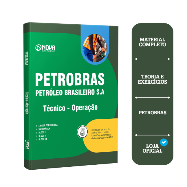 Imagem Apostila Petrobras 2026  - Técnico - Operação Atualizada