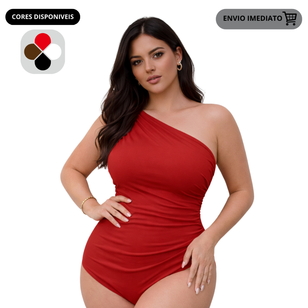 Body Suplex Feminina Plissado Mula Manca RegataUm Ombro Tecido Grosso Tendencia Novidade Primavera em Oferta na Shopee
