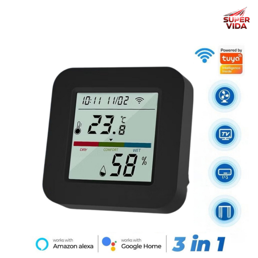 Controle Remoto Infravermelho Sensor De Umidade De Temperatura Para Ar Condicionado TV em Oferta na Shopee