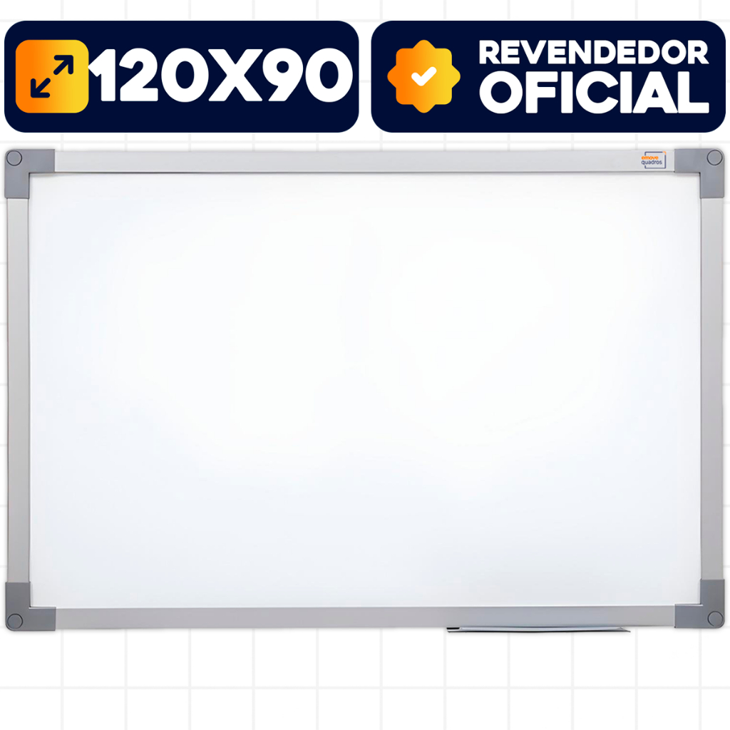 Quadro Branco Lousa Grande 120x90 Soft Alumínio Escolar Didática Para Sala Quarto Estudo em Oferta na Shopee