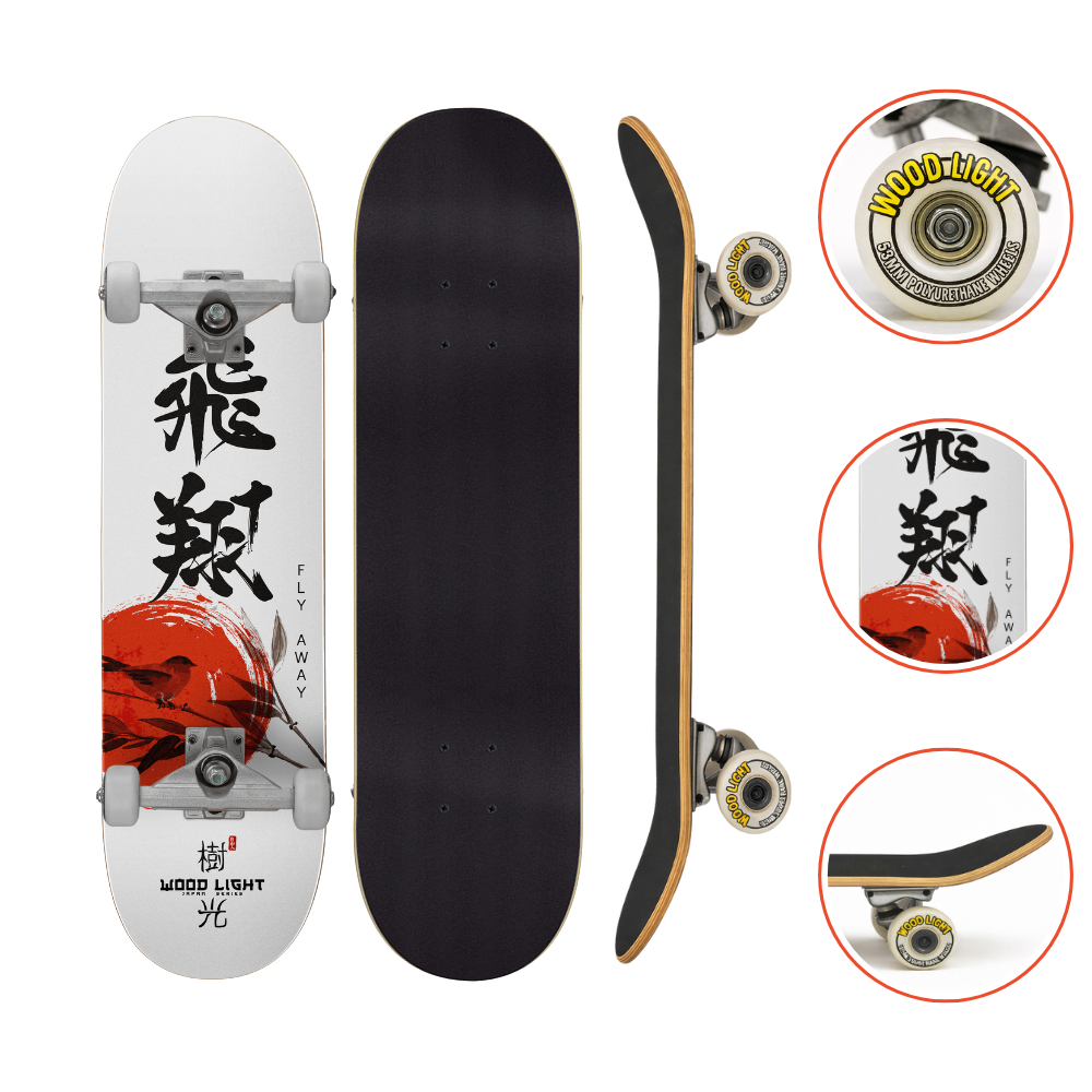 Skate Iniciante Completo Japan Bird Wood Light