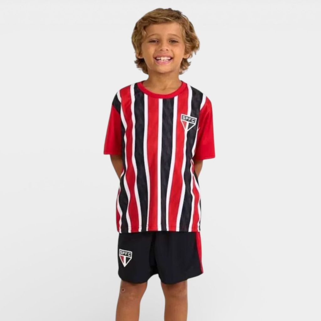 Kit Mini Craque Toy São Paulo Infantil - Vermelho e Preto em Oferta na Shopee
