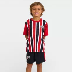 Kit Mini Craque Toy São Paulo Infantil - Vermelho e Preto