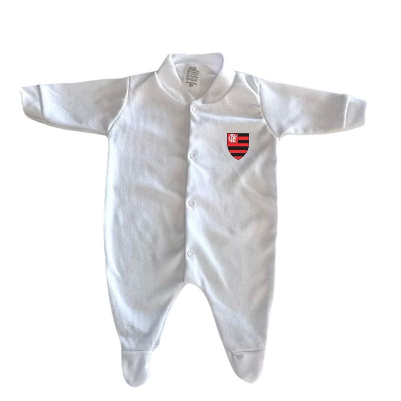 Macacão de bebê canelado times de futebol em Oferta na Shopee