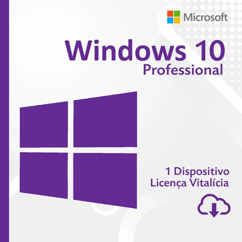Microsoft Windows 10 Professional Original Licença Vitalícia