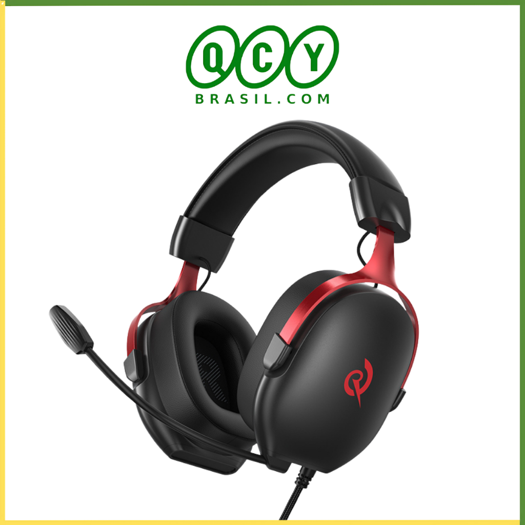 Headset Gamer QCY VN200 Pro Com Fio USB- A, Som 7.1 Surround, Driver 40mm, Design Confortável e Ergonômico, PS4 PS5 PC