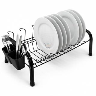 Escorredor de Louça Compacto Porta 12 Pratos 5 Copos Porta Talheres Organizador de Pia Cozinha Pequena em Oferta na Shopee