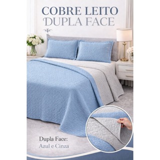 Kit Cobre Leito Dupla Face Queen 2,40 x 2,60. em Oferta na Shopee