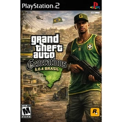 GTA Brasil Generations 5.0.4 PS2 DVD – Mod Brasileiro 110 Carros, Profissões, Menu Cheats – PlayStation 2 Desbloqueado