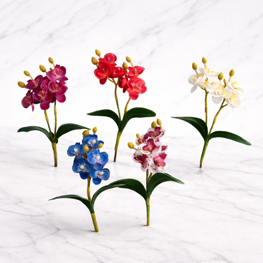 Kit Orquídea Artificial Para Arranjos de Flores Artificiais