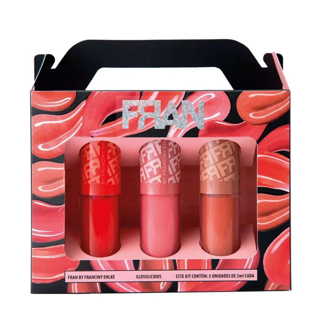 Franciny Ehlke Glosslicious Gloss Labial 3un (Cherry Lips, Juicy Lips, Cookie Lips)