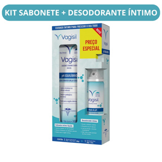 Kit Vagisil Sabonete Líquido Íntimo 300g + Desodorante Intimo 45g em Oferta na Shopee