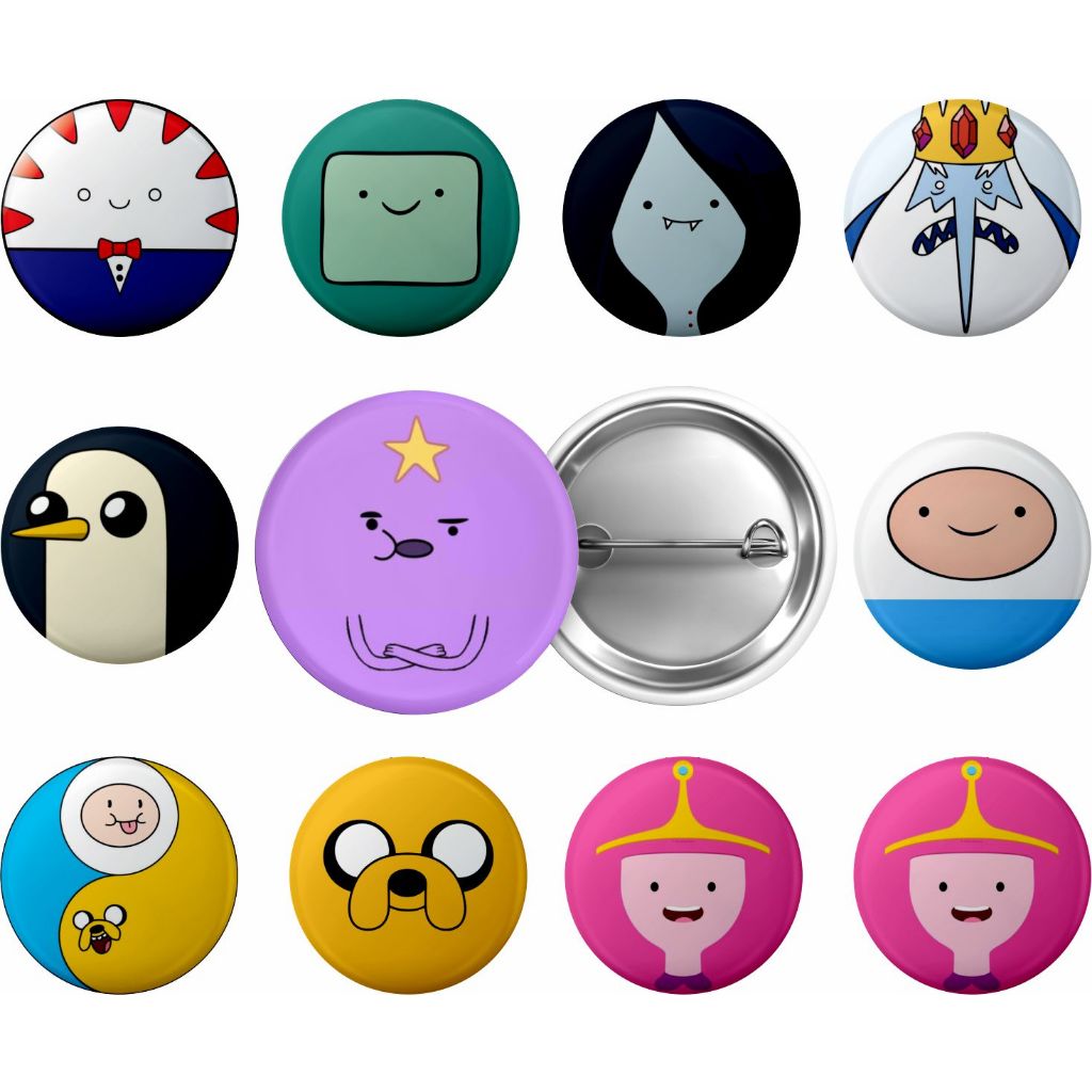 Kit 10 Botton Broches Tema Hora de Aventura 3,5cm em Oferta na Shopee