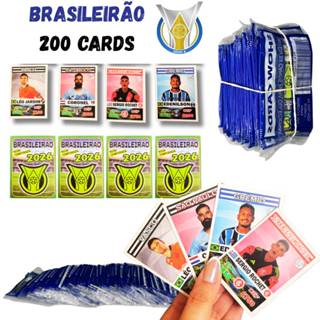 Kit 100,200,300,400 Cards Brasileirão 2026 Colecionáveis melhores jogadores Campeonato Brasileiro em Oferta na Shopee
