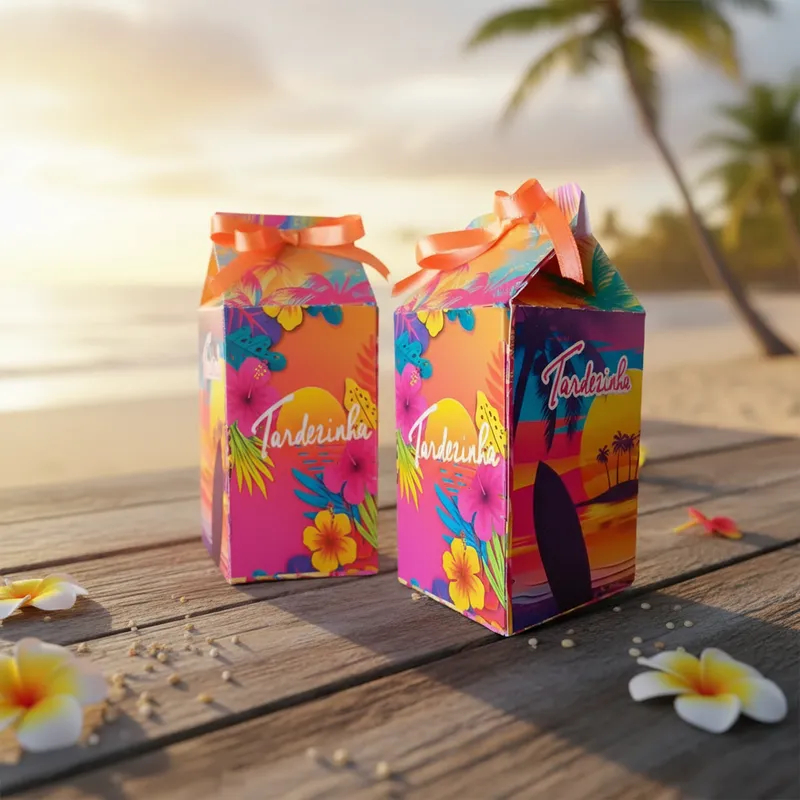 Kit 40 Caixinha Milk Tardezinha para Festa Infantil Lembrancinha