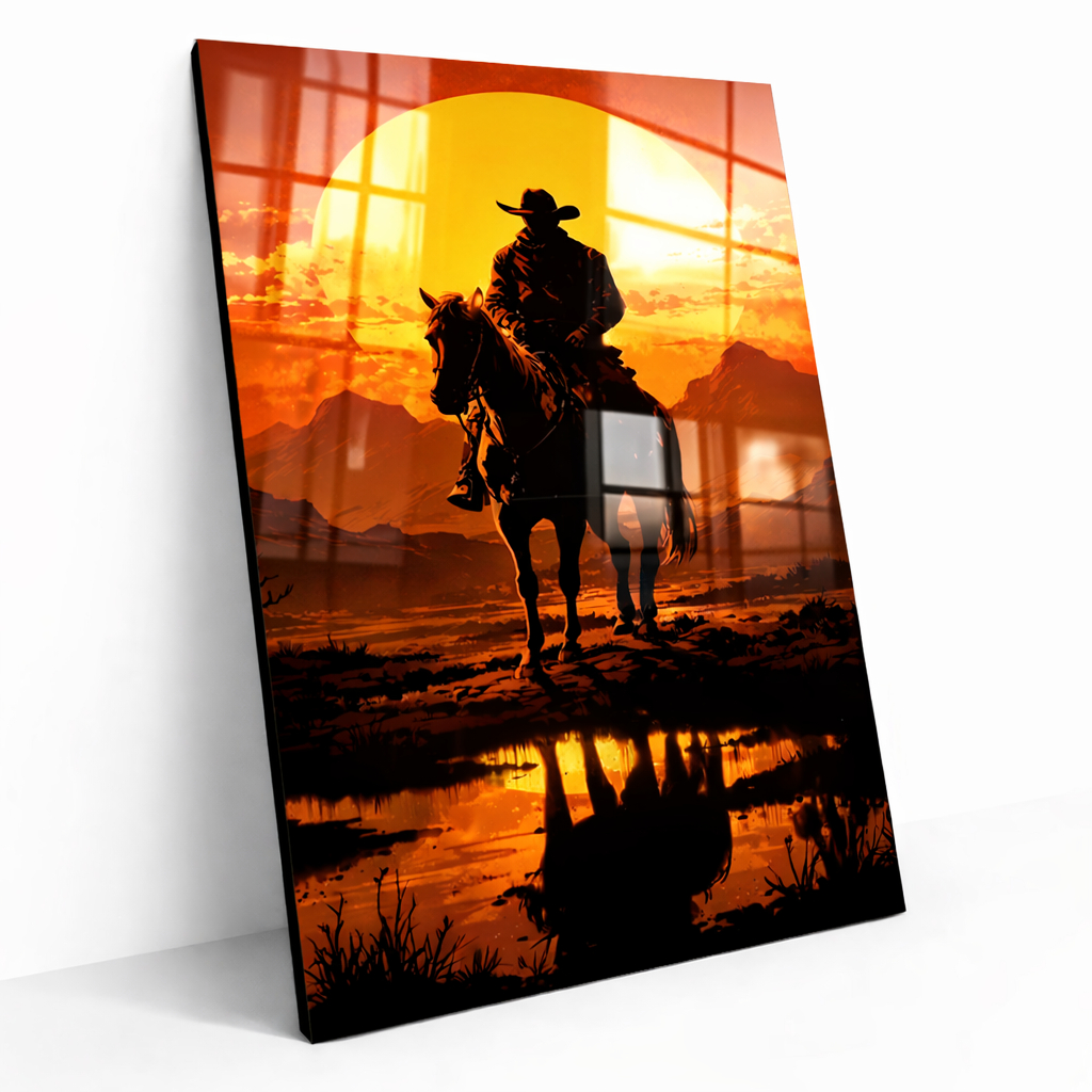 Quadro Parede Decorativo Red Dead Redemption 2 Jogo rdr2 Arthur Morgan Cavalo 1 Peça Vários Modelos