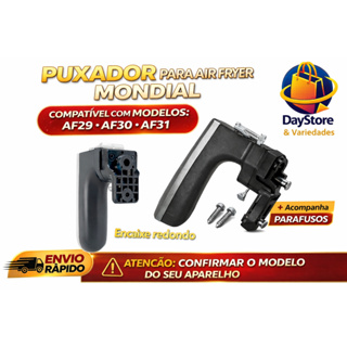 Cabo Puxador Air Fryer Compatível Mondial AF29 AF30 AF31 AF35 — Resistência e Encaixe Perfeito Acompanha 2 Parafusos em Oferta na Shopee