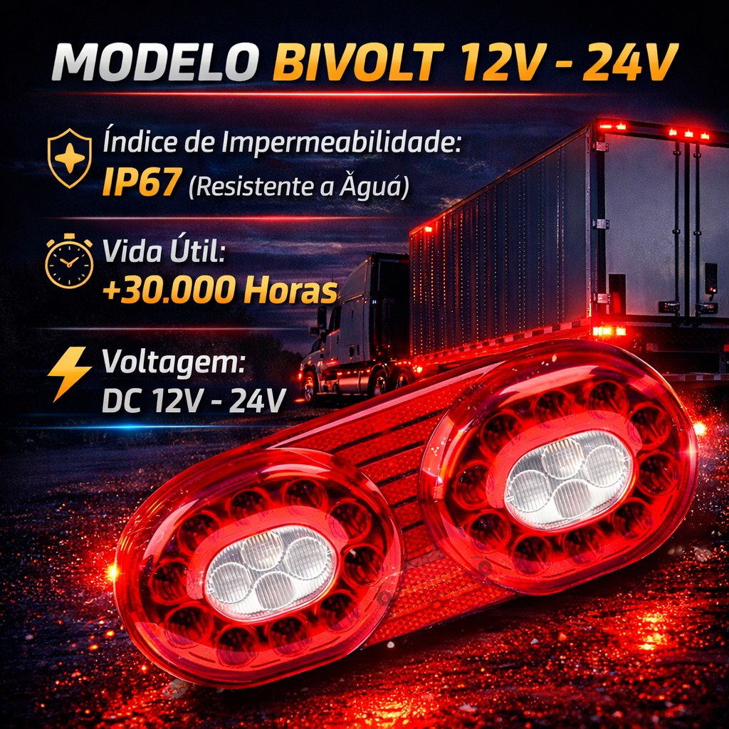 Lanterna Traseira Caminhão/Carreta LED Randon  – ASX Bivolt 12/24V | LED Style