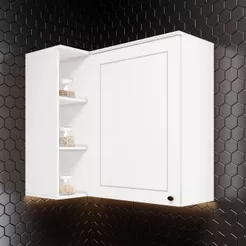 Armário Aéreo Canto Reto 1 Porta Americana Henn