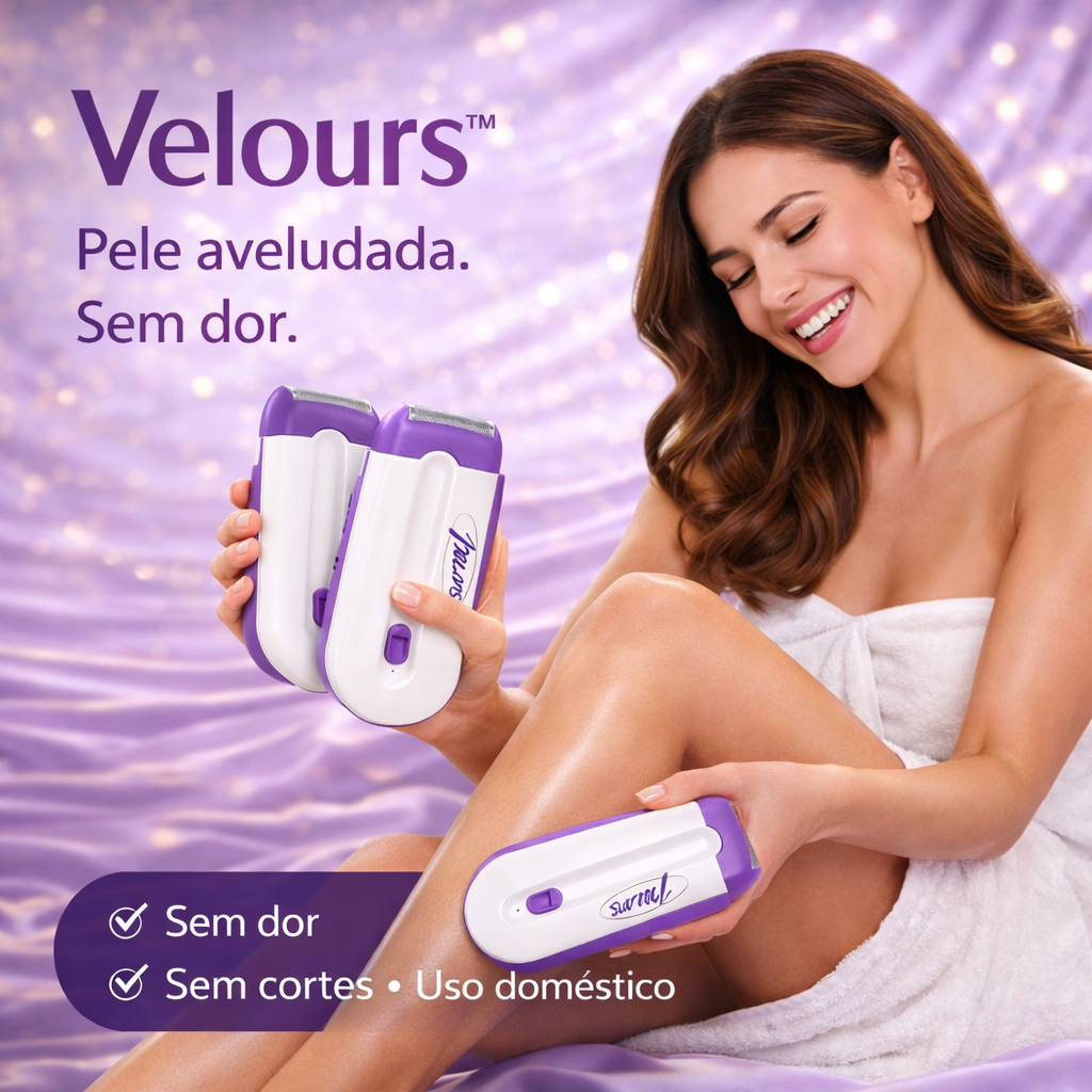 Depilador Elétrico Indolor Máquina Depilação IPL Roxo Aparelho Laser