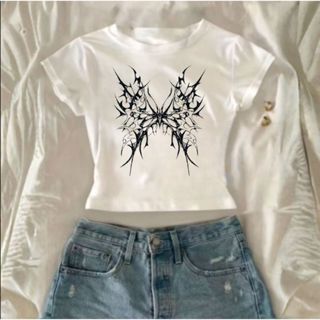 Cropped Vintage Feminino Estilo Y2k Street Core Tecido Leve De Algodão em Oferta na Shopee