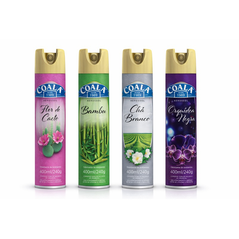 Odorizador de Ambiente Coala 400ml Spray Perfumado Flor de Cacto Aerosol em Oferta na Shopee