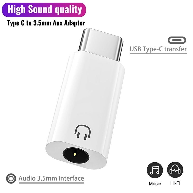 Adaptador Fone De Ouvido Tipo C Para P2 3.5mm