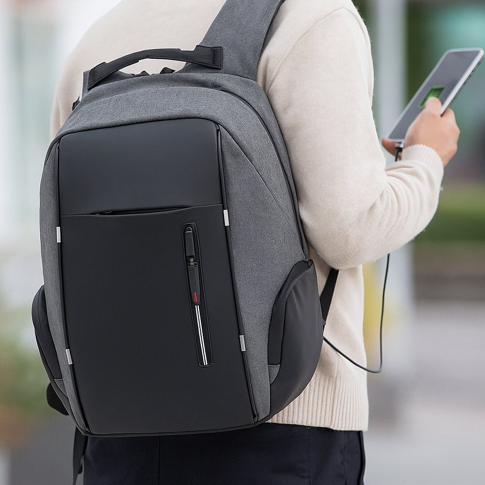 Mochila Notebook Com Porta Usb Viagem Trabalho Escolar Casual Resistente