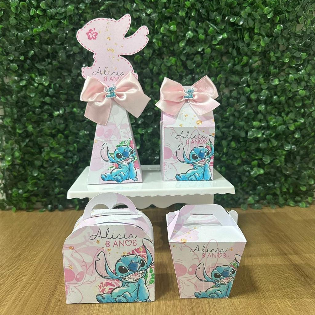 Kit Festa STITCH Personalizado – Caixinhas para Lembrancinhas Para Aniversário