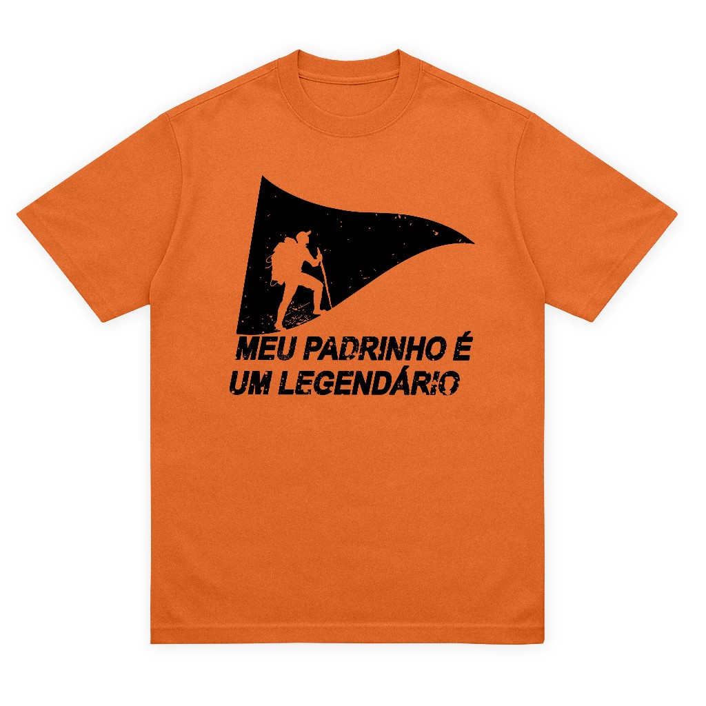Camiseta Streetwear Infantil e Adulta e Plus Size Meu Padrinho É Um Legendário EXCLUSIVA em Oferta na Shopee