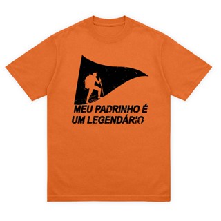 Camiseta Streetwear Infantil e Adulta e Plus Size Meu Padrinho É Um Legendário EXCLUSIVA em Oferta na Shopee