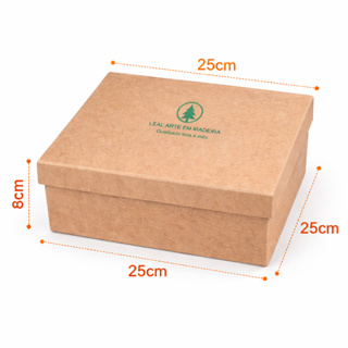 Caixa 25x25x8 MDF Cru Lembrancinha Casamento Aniversário em Oferta na Shopee