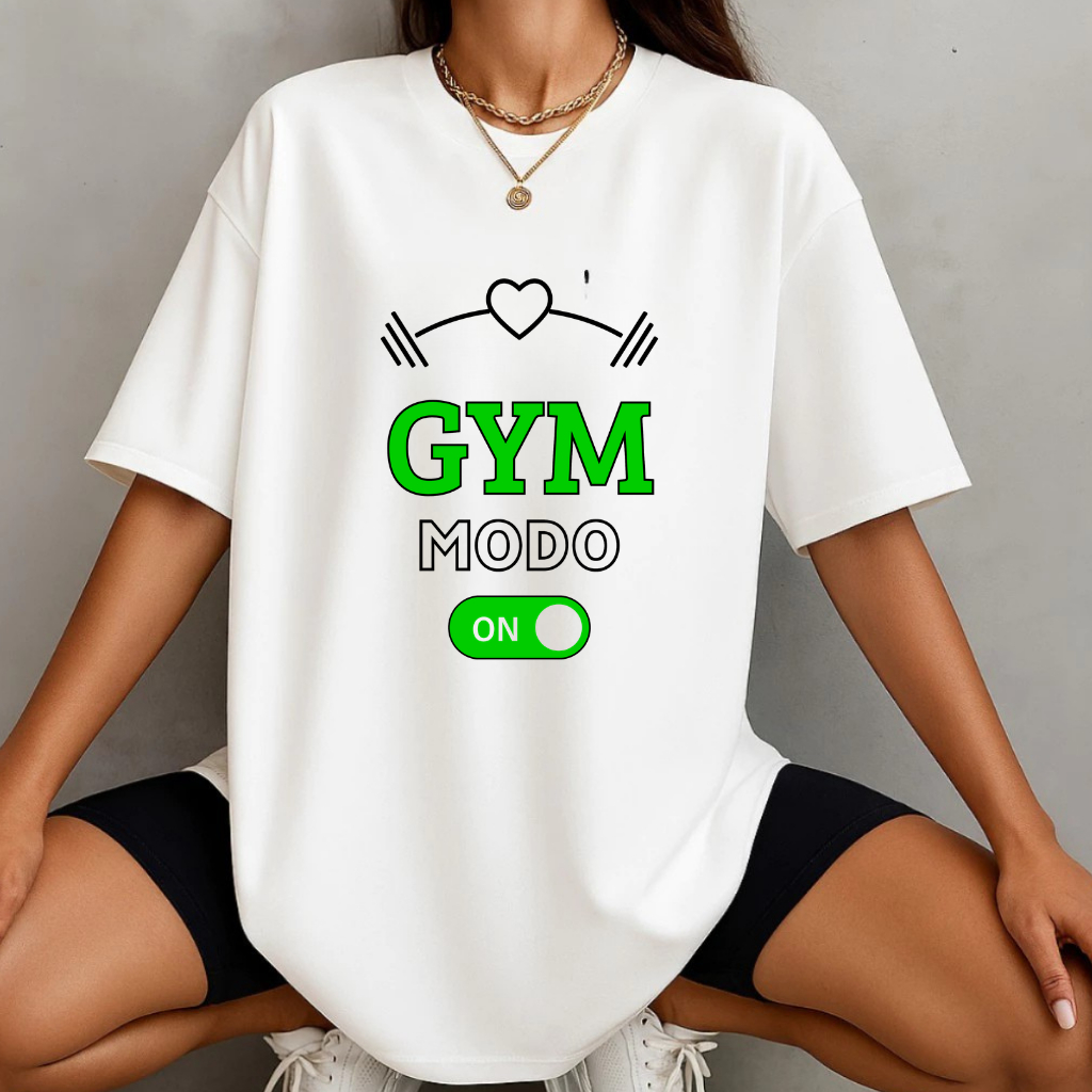 camiseta camisa blusa  feminina estampada academia musculação tendencia crossfit fitness  OVERSIZED