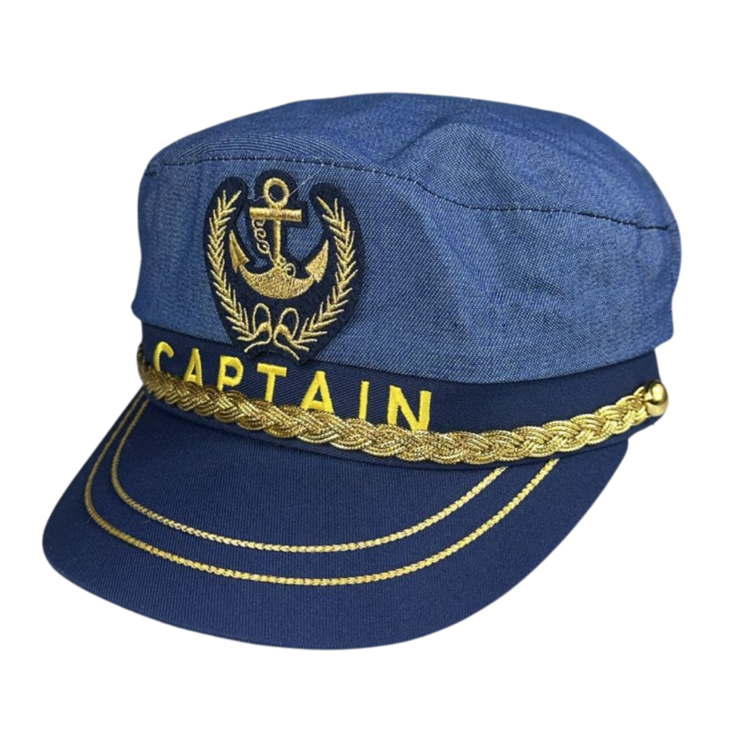 Quepe Capitão Marinheiro Fantasia Cosplay