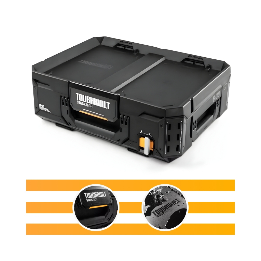 Caixa de Ferramentas Modular com Divisórias Removíveis StackTech TB B1 B 30 ToughBuilt