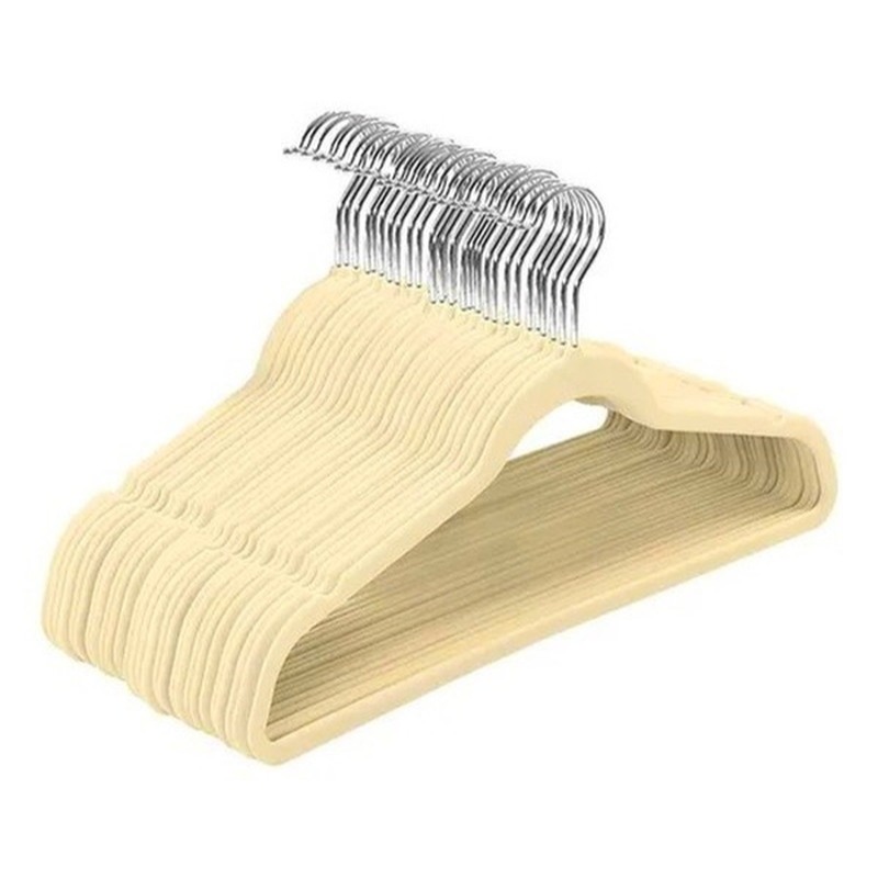 KIT 30 CABIDES DE VELUDO PRETO FUKUYAMA Antideslizante Slim Com Gancho Giratório 360° em Oferta na Shopee