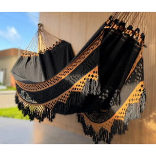 Rede De Descanso Dormir 4,5 Metros Toda Reforçada Até 350kg Bucho De Boi toda artesanal em Oferta na Shopee