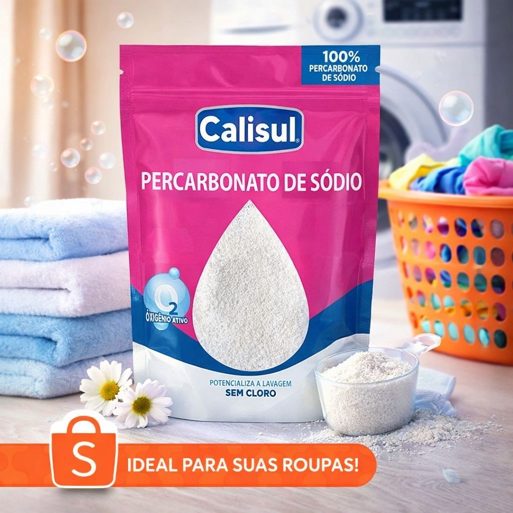 Percarbonato 100% Puro Tira Manchas Roupas Brancas e Coloridas em Oferta na Shopee