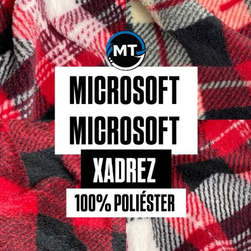 3 Metros Tecido MicroSoft Xadrez X 1,60 Mts Largura (Ch/Cod6047)