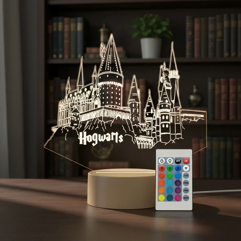 Luminária Led 3d | Harry Potter Castelo Hogwarts | Abajur em Oferta na Shopee