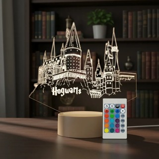 Luminária Led 3d | Harry Potter Castelo Hogwarts | Abajur em Oferta na Shopee