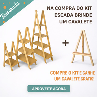 KIT 3 Escada P M G Lembrancinhas Festa Decoraçao em Oferta na Shopee
