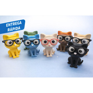 Gatinho - Suporte para Óculos - Base para óculos - Porta óculos decorativo- Gatinho Fofo