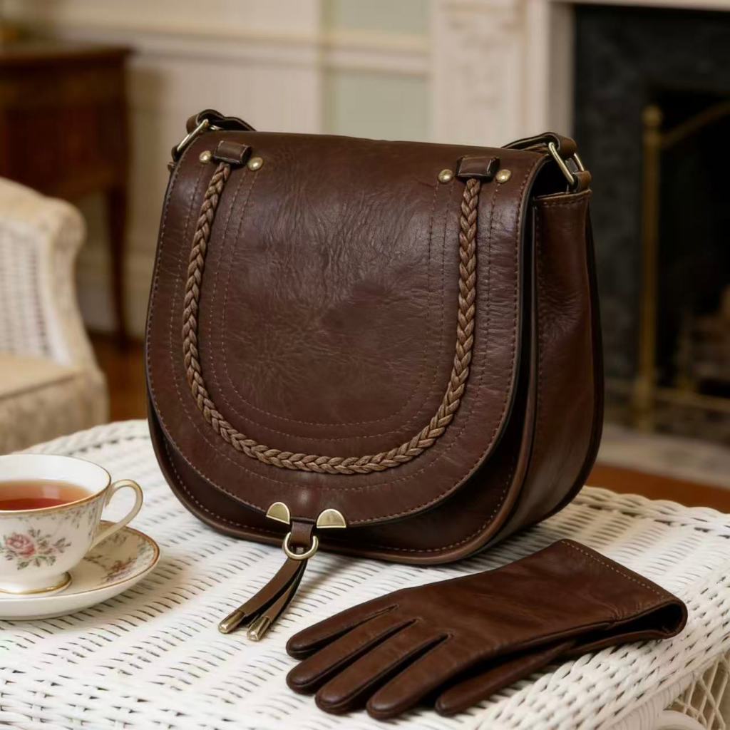 Bolsa Transversal Feminina Estilo Sela Em Couro Macio Trançado Com Efeito Desgastado Retrô Casual V2301 LING em Oferta na Shopee